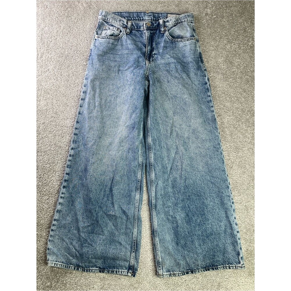 GAP Extra Baggy Low Rise Jeans Women’s 26 Light Wash Wide Leg
